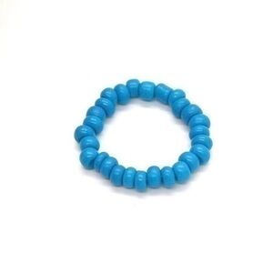 Blue Beaded Ring